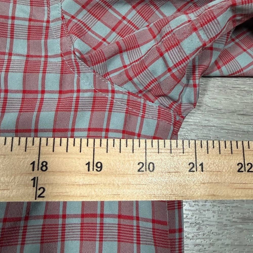 Mammut Shirt Mens M Plaid Long Sleeve Button Up Lightweight Performance Outdoor - Picture 10 of 11